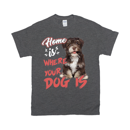 Home Is Where Your Pet Is Custom Pet Unisex T-shirt - Noble Pawtrait