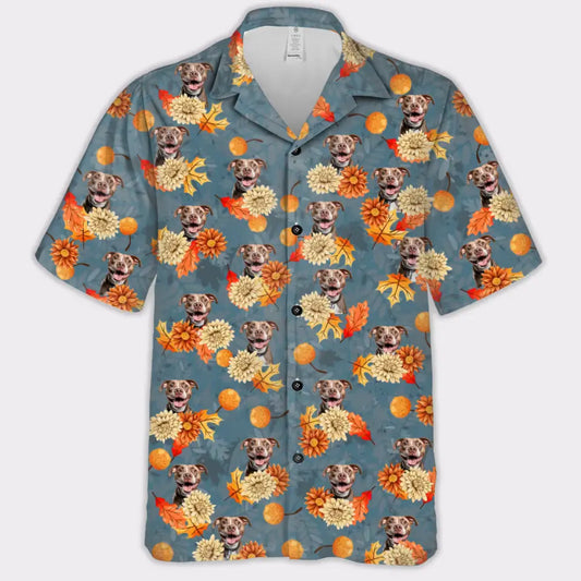 Custom Your Own Hawaiian Shirt With Your Pet Photo Autumn Vibes