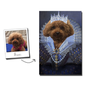 Her Majesty Custom Pet Portrait - Noble Pawtrait