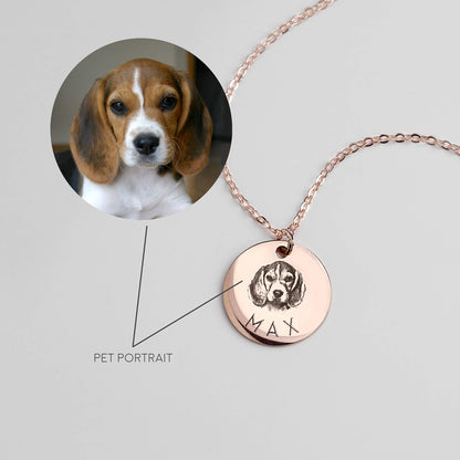 Personalized Pet Portrait Necklace