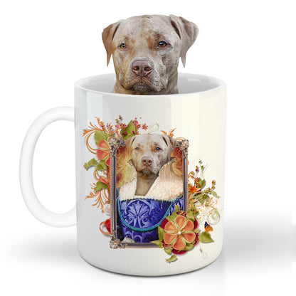 The Ambassadress Custom Pet Mug - Noble Pawtrait