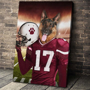 The Arizona Fan Custom Pet Portrait - Noble Pawtrait