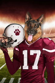 The Arizona Fan Custom Pet Portrait - Noble Pawtrait