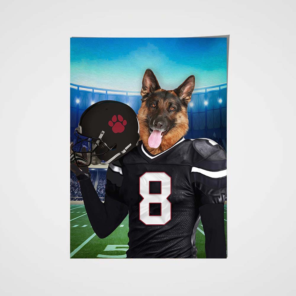 The Atlanta Fan Custom Pet Portrait - Noble Pawtrait