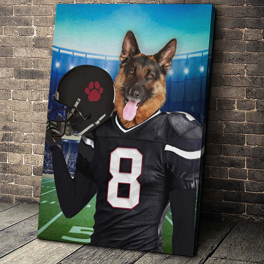 The Atlanta Fan Custom Pet Portrait - Noble Pawtrait