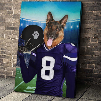 The Baltimore Fan Custom Canvas Pet Portrait - Noble Pawtrait