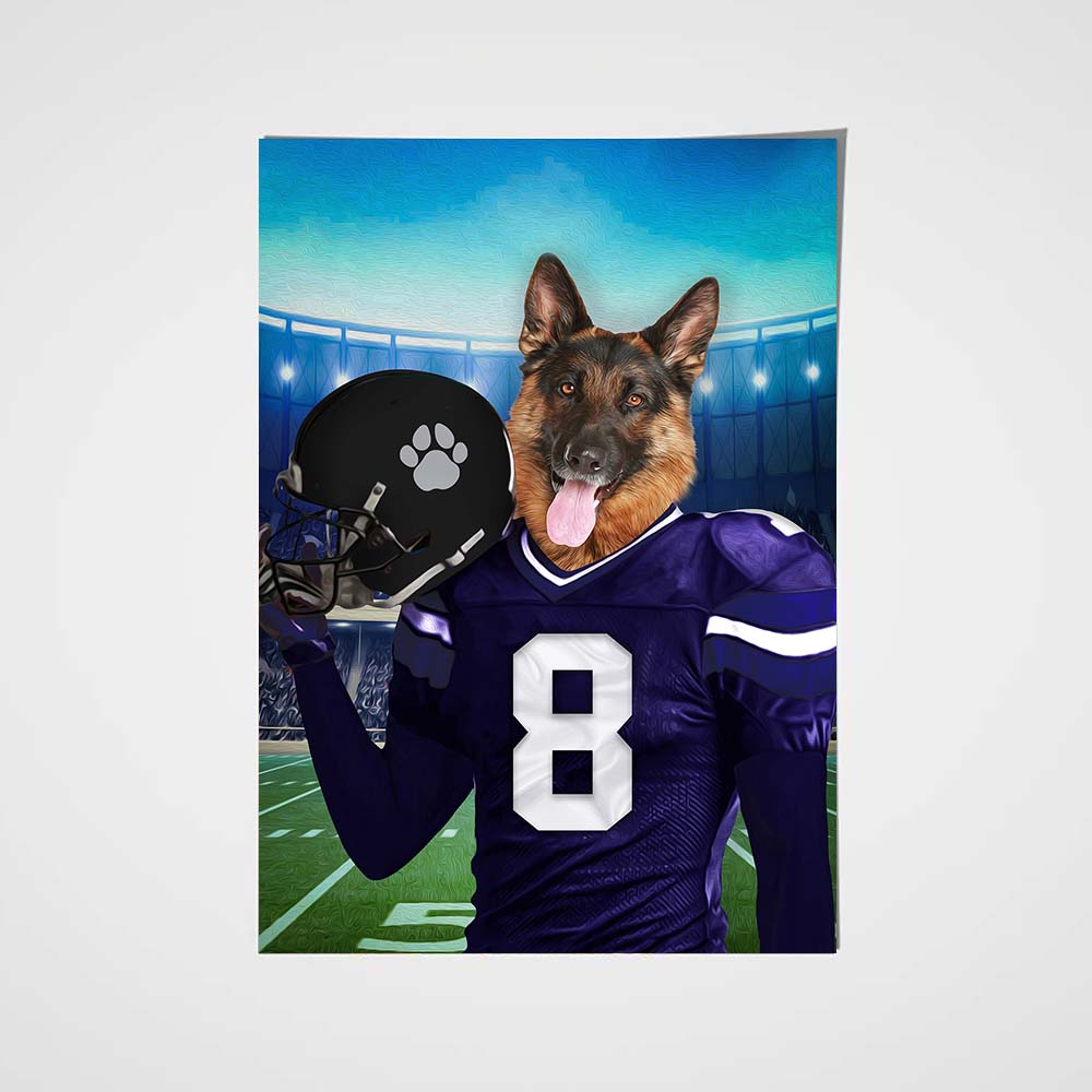 The Baltimore Fan Custom Poster Pet Portrait - Noble Pawtrait