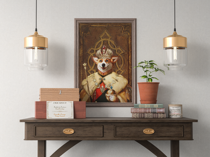 The King Custom Pet Portrait Digital Download - Noble Pawtrait