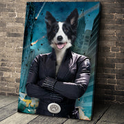 Black Paw Custom Pet Portrait Canvas - Noble Pawtrait