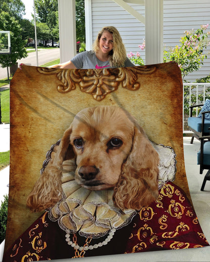 The Duchess Custom Pet Blanket - Noble Pawtrait