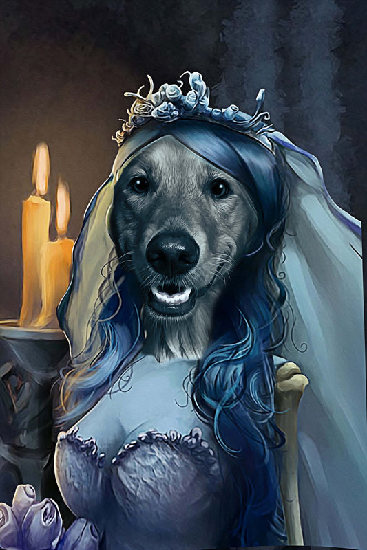 BridePaw Custom Pet Portrait Digital Download - Noble Pawtrait