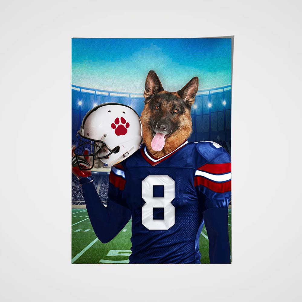 The Buffalo Fan Custom Poster Pet Portrait - Noble Pawtrait