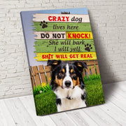Crazy Dog Custom Pet Portrait - Noble Pawtrait
