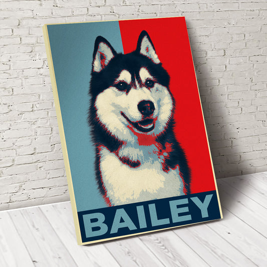 The Hope Custom Pet Portrait Canvas - Noble Pawtrait