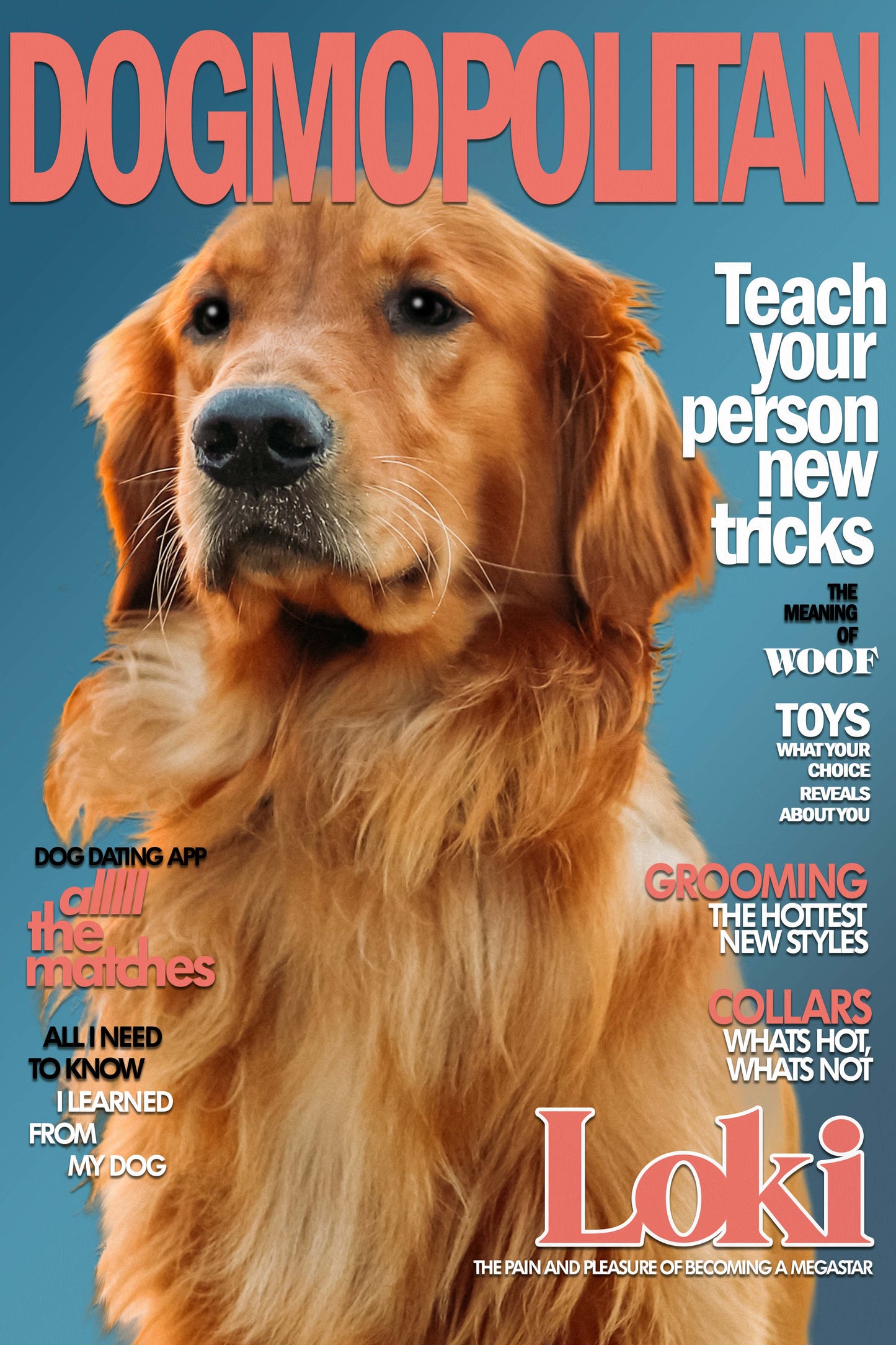The Dogmopolitan Custom Pet Portrait Digital Download - Noble Pawtrait