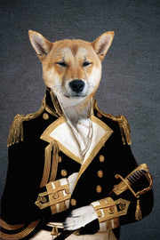 Chef d'escadron Custom Pet Portrait - Noble Pawtrait