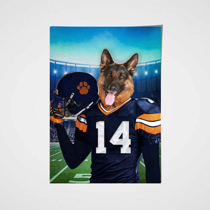 The Chicago Fan Custom Poster Pet Portrait - Noble Pawtrait