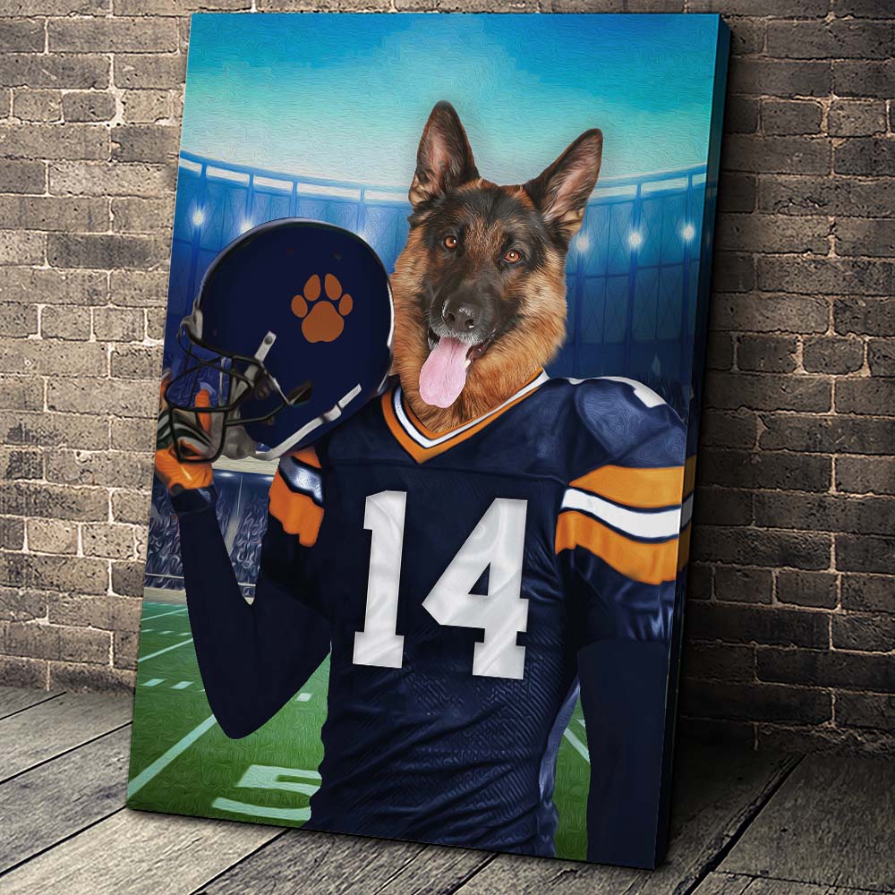 The Chicago Fan Custom Pet Portrait - Noble Pawtrait