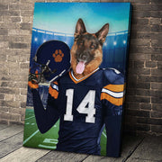 The Chicago Fan Custom Pet Portrait - Noble Pawtrait