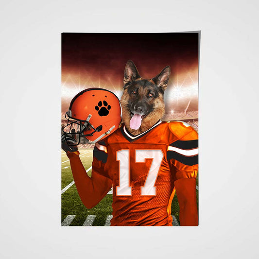 The Cincinnati Fan Custom Poster Pet Portrait - Noble Pawtrait