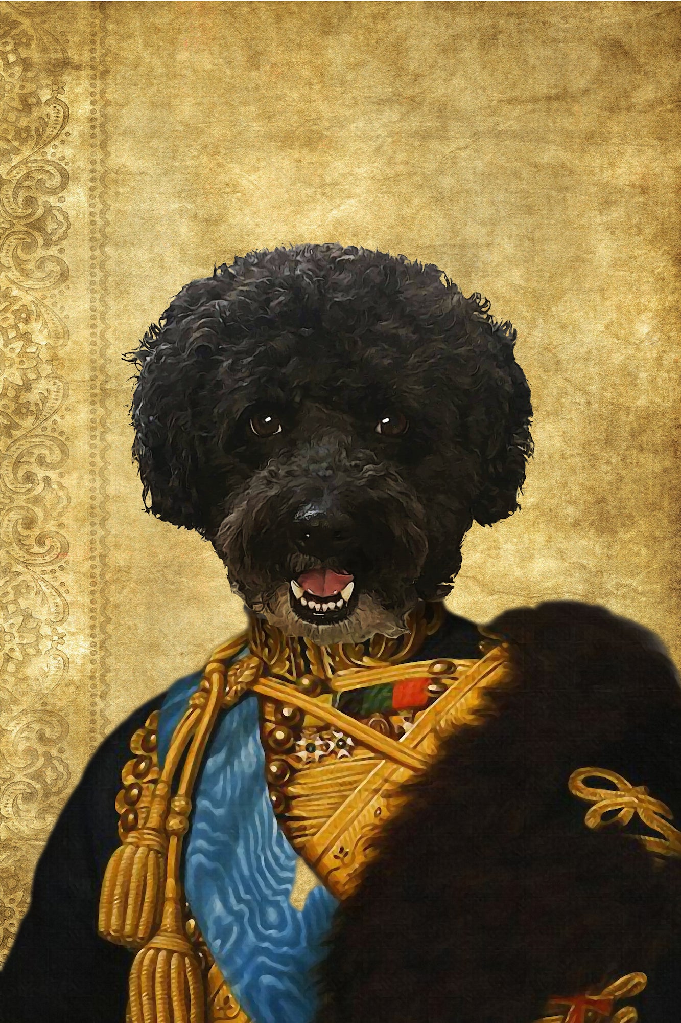 The Colonel En Second General Custom Pet Portrait - Noble Pawtrait