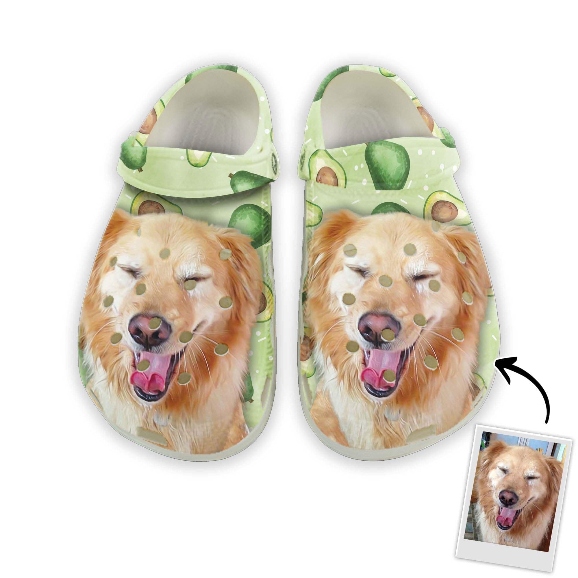 Custom Clogs With Pet Face | Personalized Gift For Pet Lovers | Avocad ...