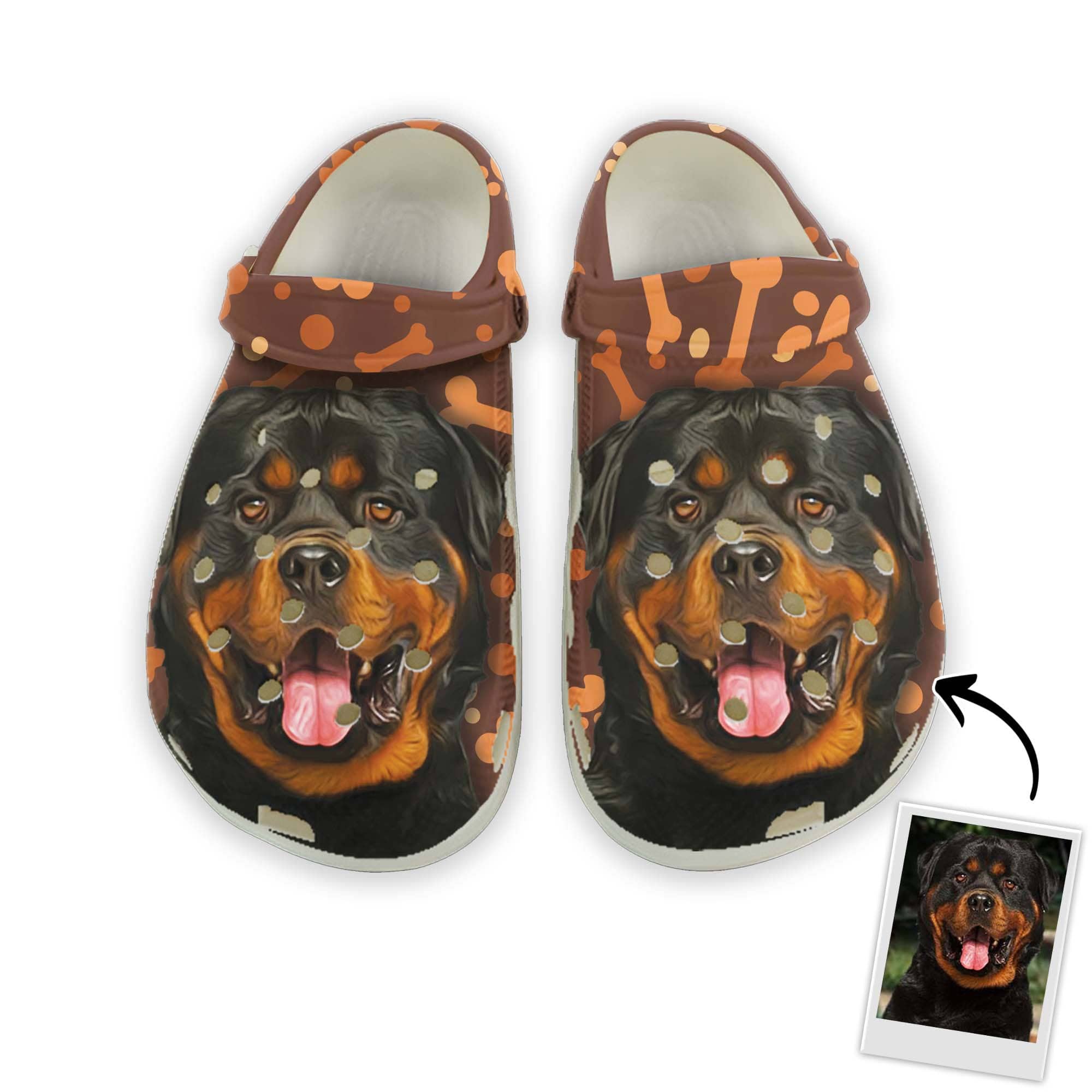 Custom Clogs With Pet Face | Personalized Gift For Pet Lovers | Bone P ...