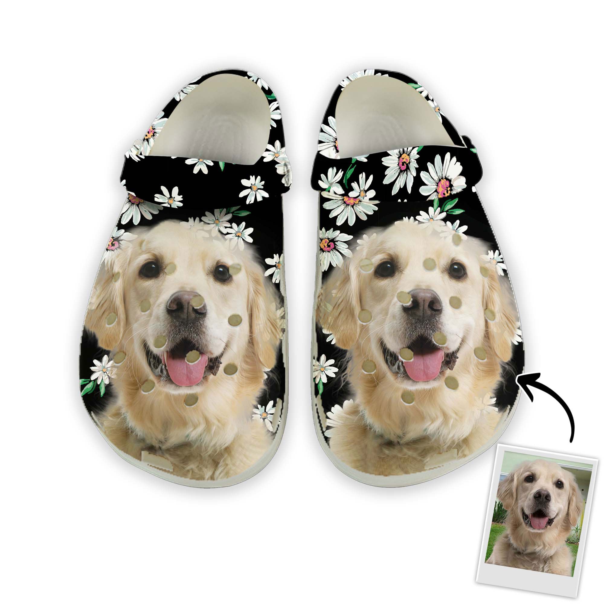 Custom Clogs With Pet Face | Personalized Gift For Pet Lovers | Daisy ...