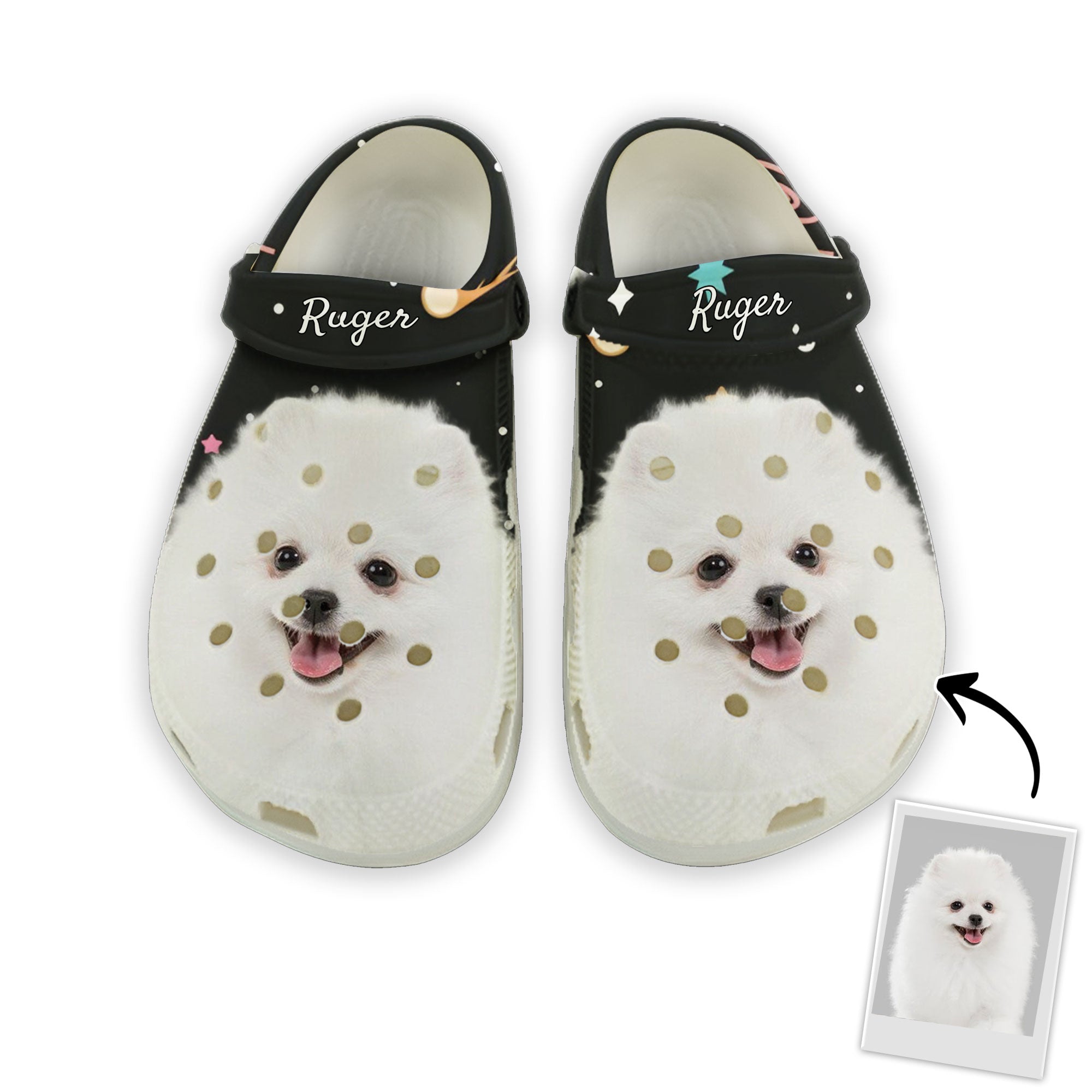 Custom Clogs With Pet Face | Personalized Gift For Pet Lovers | Colorf ...