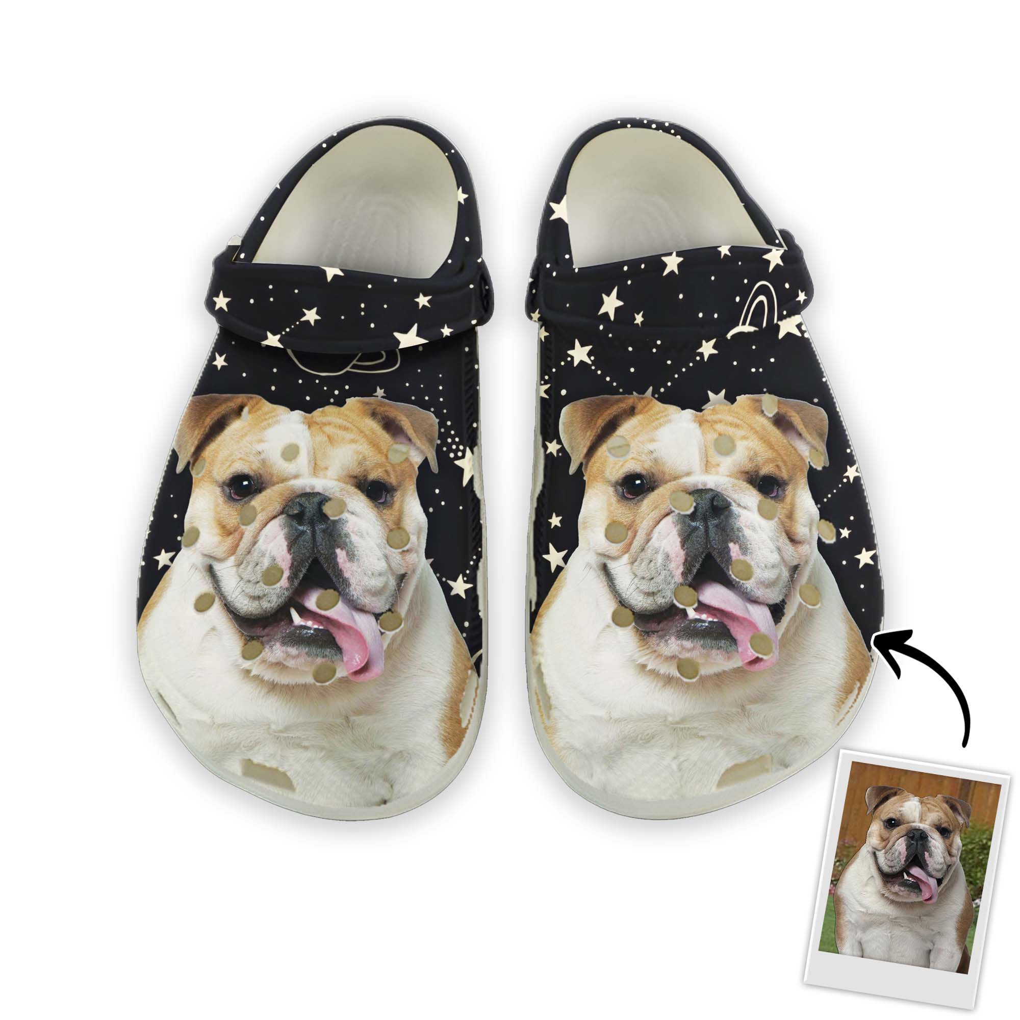 Custom Clogs With Pet Face | Personalized Gift For Pet Lovers | Galaxy ...
