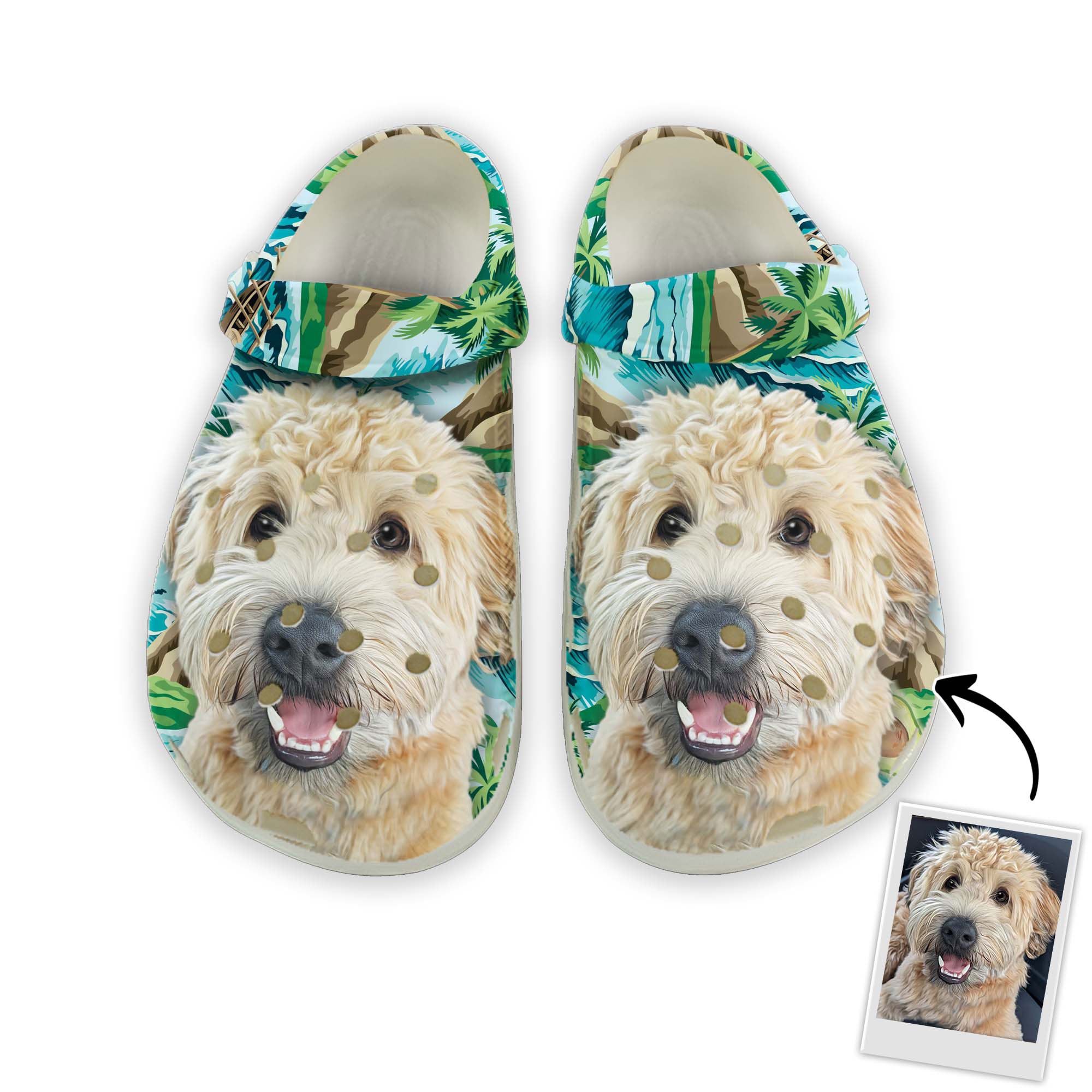 Custom Clogs With Pet Face | Personalized Gift For Pet Lovers | Palm I ...