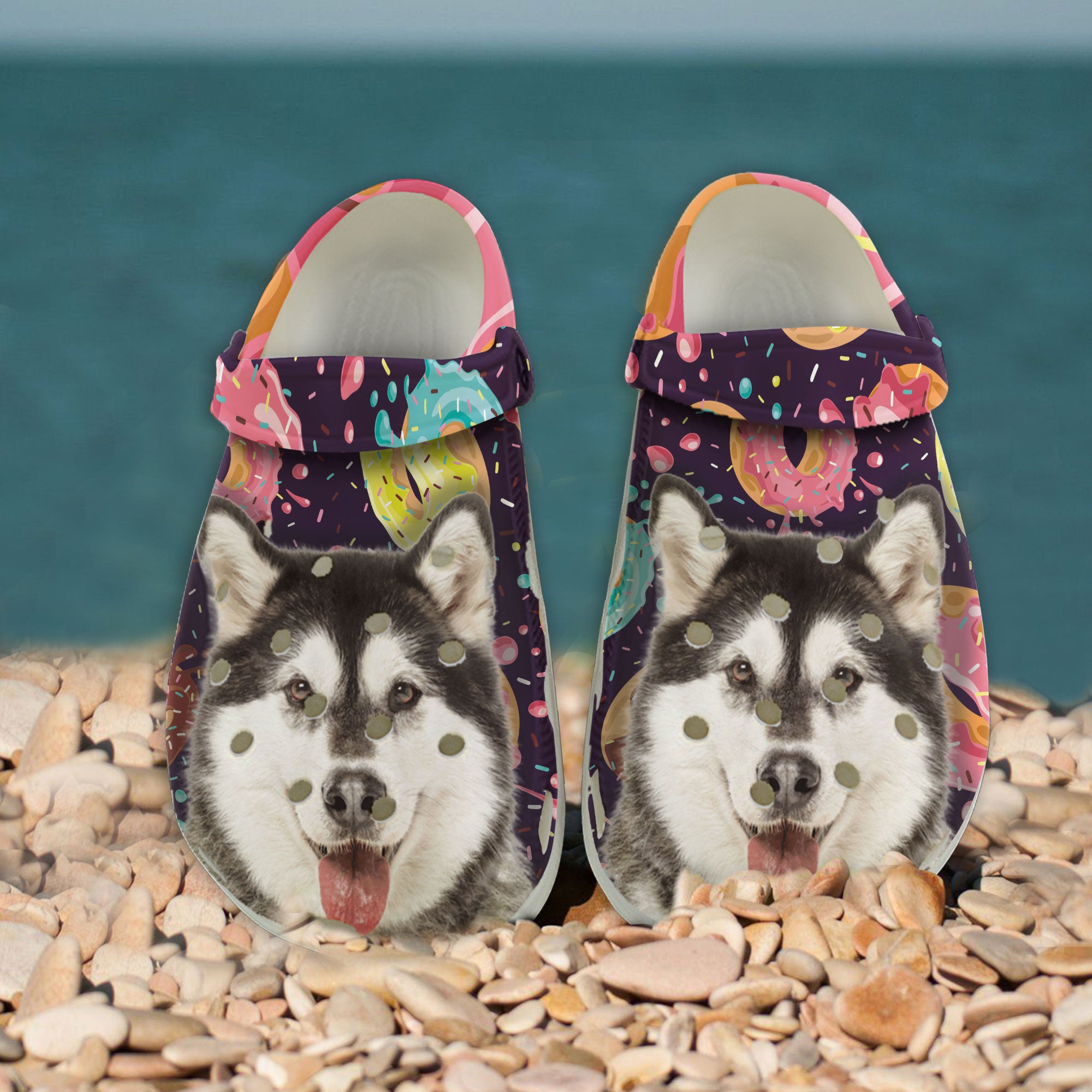 Custom Clogs With Pet Face | Personalized Gift For Pet Lovers | Donut ...