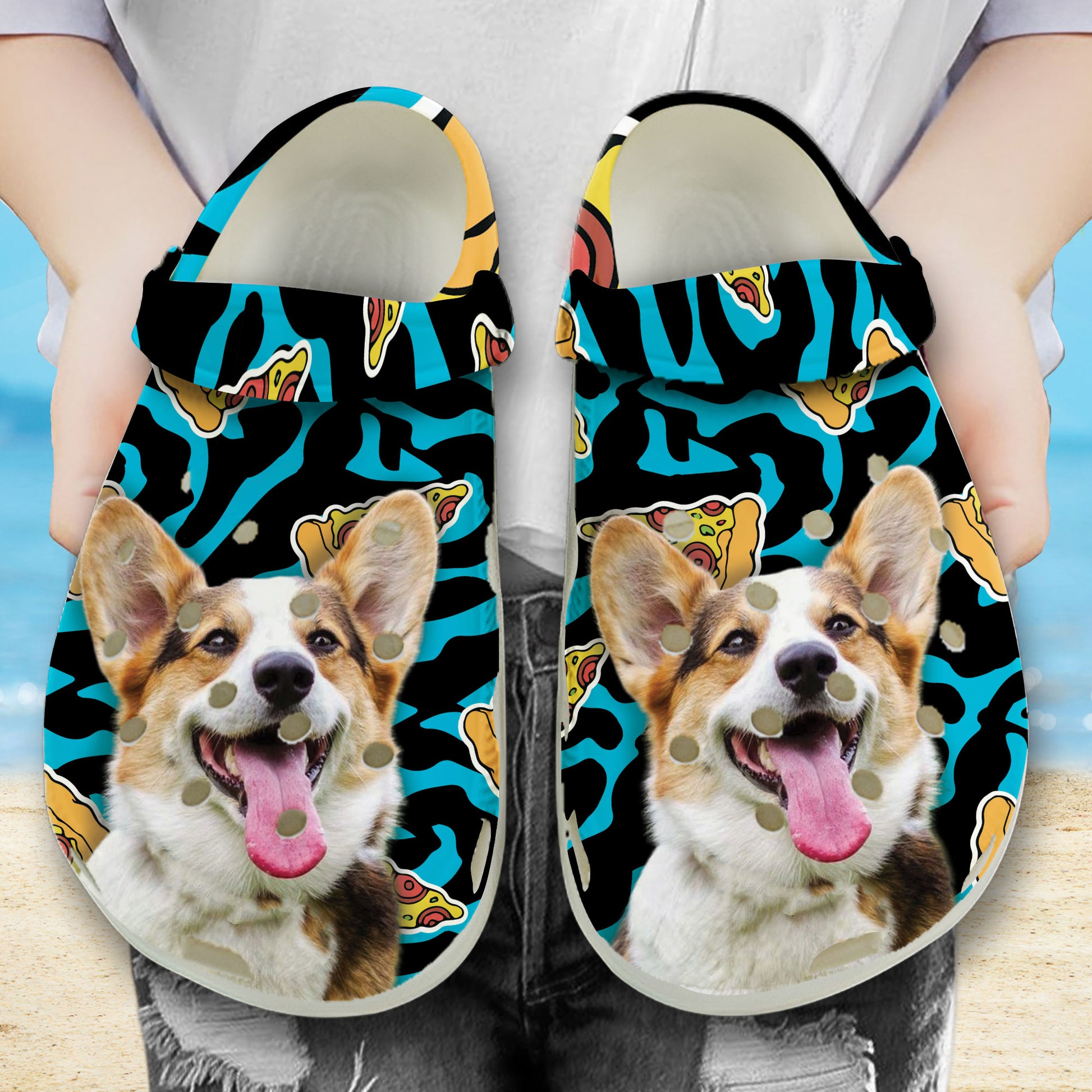 Custom Cat Lovers Clogs Shoes, Custom Photo Face Clogs Shoes - Men's US3