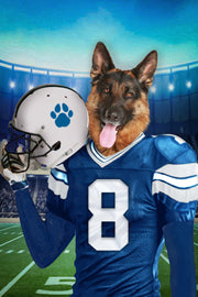 The Detroit Fan Custom Pet Portrait - Noble Pawtrait