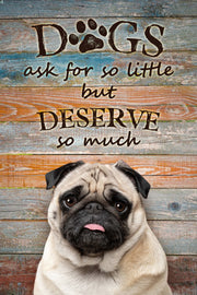 Dogs Ask For So Little But Deserve So Much Custom Pet Portrait - Noble Pawtrait
