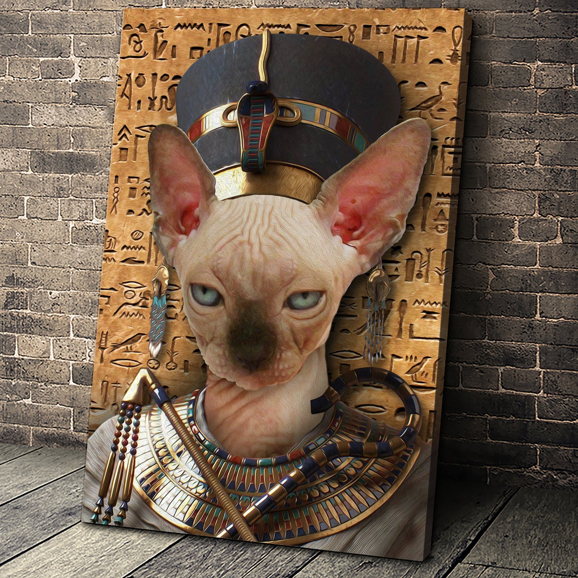 The Egypt Queen Custom Pet Portrait - Noble Pawtrait