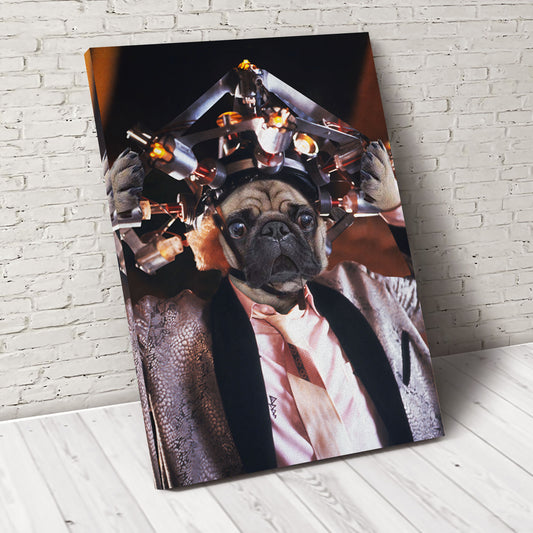 Empaw Brown Custom Pet Portrait Canvas - Noble Pawtrait