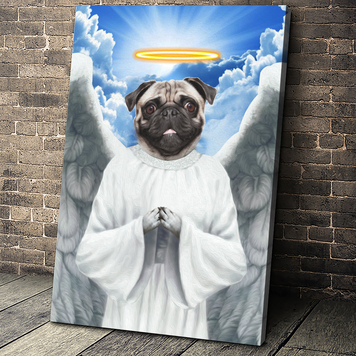 The Flying Angel Custom Pet Portrait - Noble Pawtrait