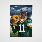 The Green Bay Fan Custom Pet Portrait - Noble Pawtrait