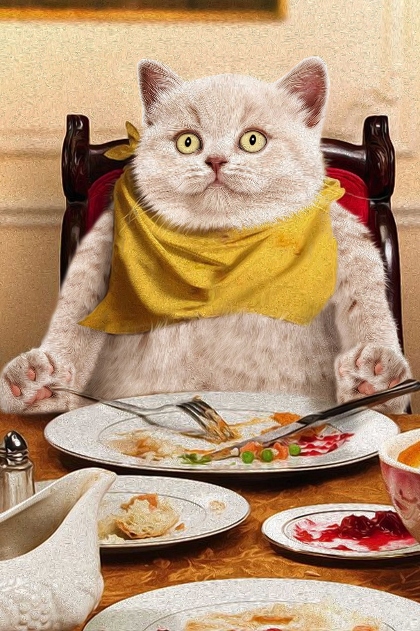 Happy Meal Custom Pet Portrait Digital Download - Noble Pawtrait