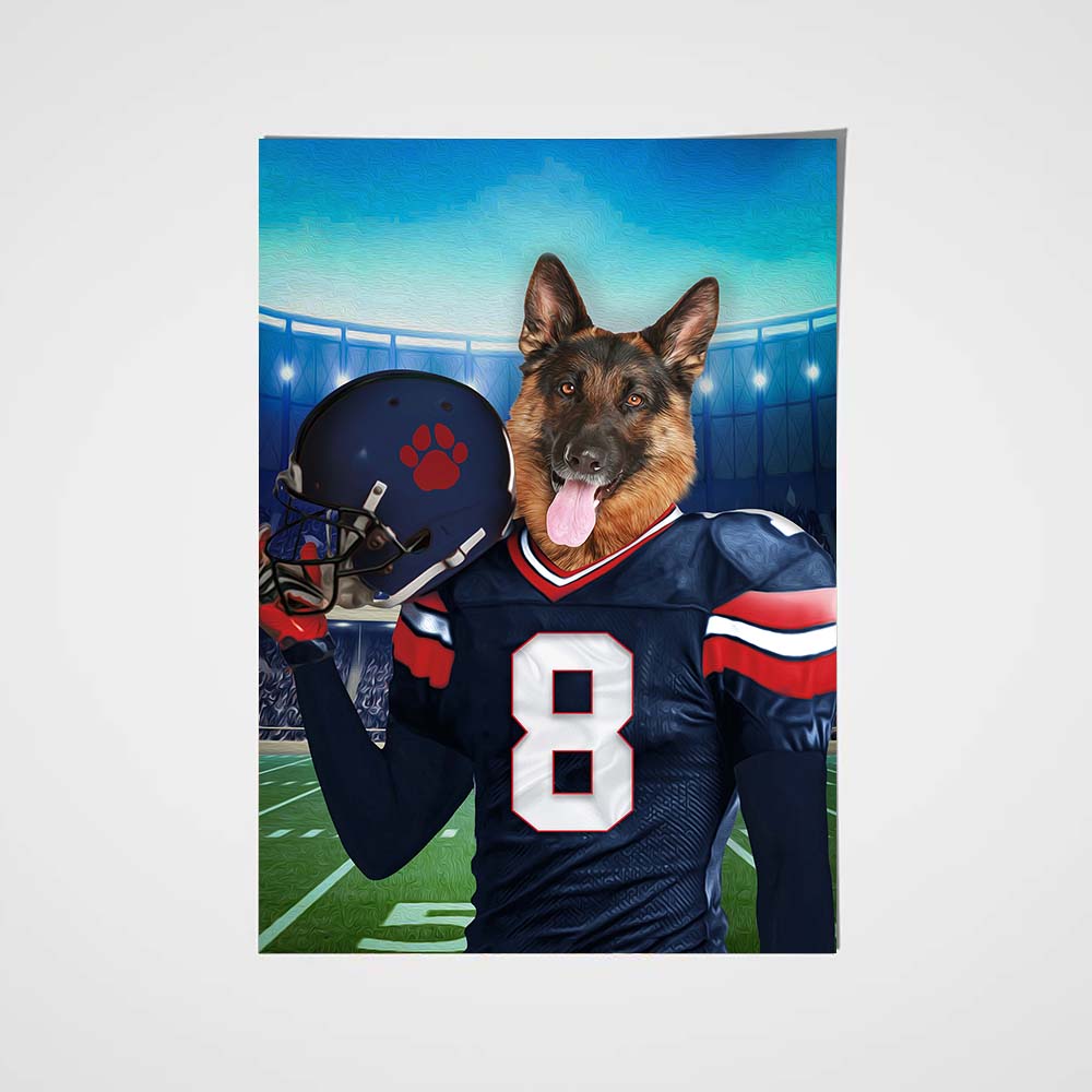 New York Fan Custom Digital Download Pet Portrait – Noble Pawtrait