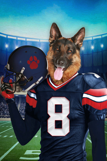 The Houston Texans Fan Custom Digital Download Pet Portrait - Noble Pawtrait