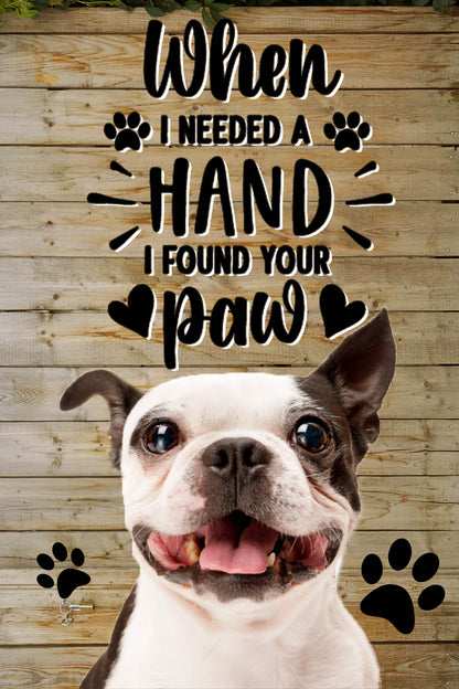 When I need a hand  Custom Pet Portrait Digital Download - Noble Pawtrait