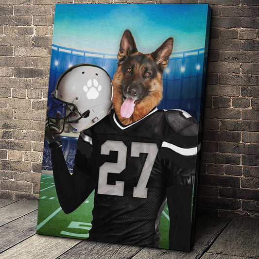 Las Vegas Fan Custom Canvas Pet Portrait - Noble Pawtrait