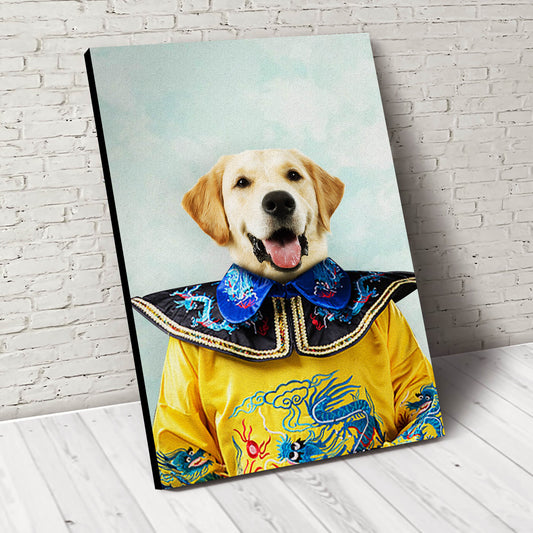 The Asian King Custom Pet Portrait Canvas - Noble Pawtrait