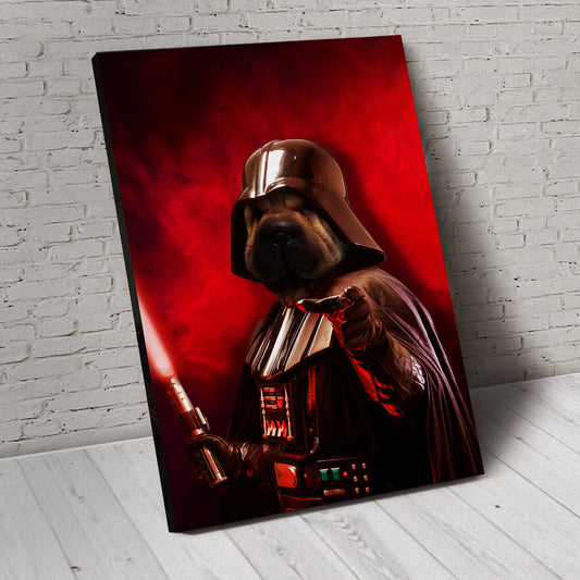 The Darth Pawder Custom Pet Portrait - Noble Pawtrait