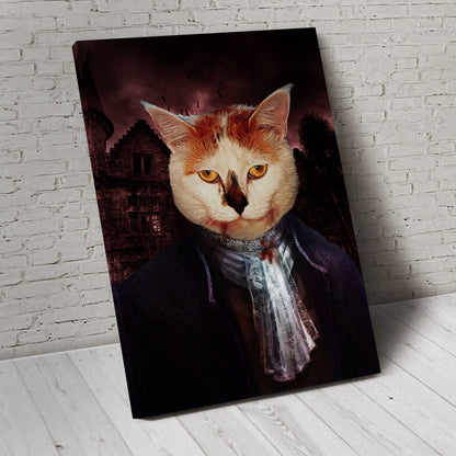 The Vampire Custom Pet Portrait - Noble Pawtrait