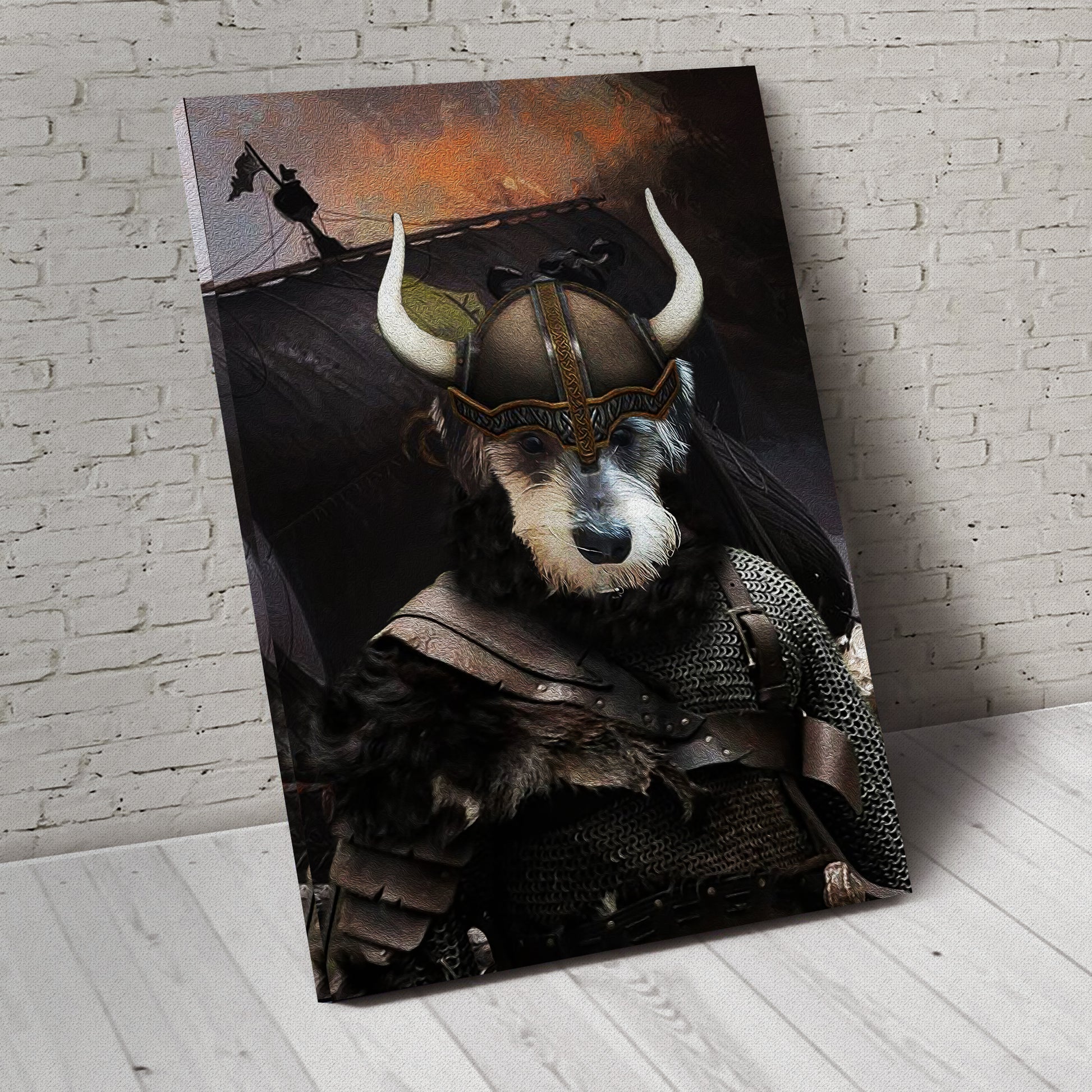 The Viking Custom Pet Portrait - Noble Pawtrait