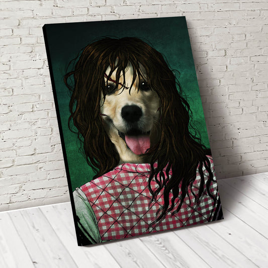 Scary Depaw Custom Pet Portrait Canvas - Noble Pawtrait