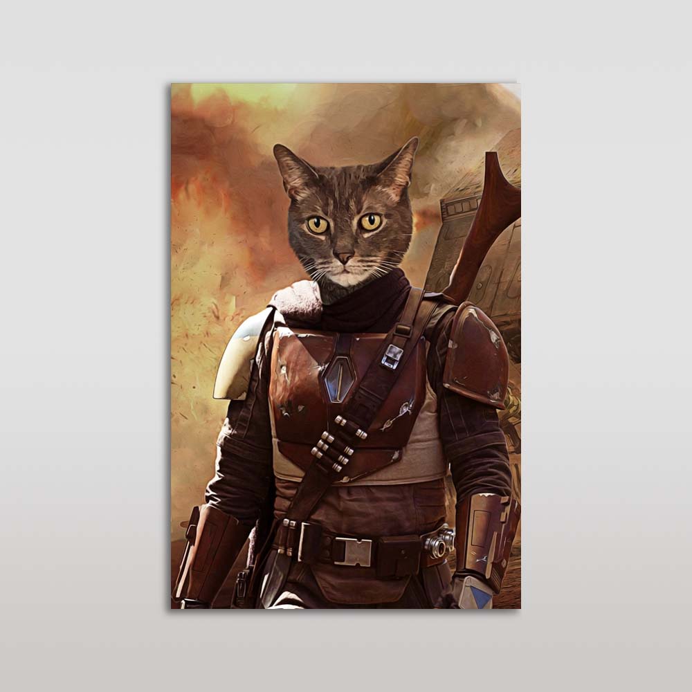 The Rebel Paw Custom Pet Portrait Poster - Noble Pawtrait